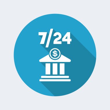 Bankacılık hizmetleri 7/24 simgesi