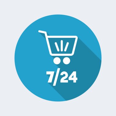 7/24 alışveriş simgesi