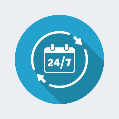 7/24 availabile Hizmetleri simgesi
