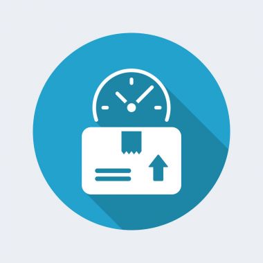 Sabit teslimat hizmeti 24/7 simgesi