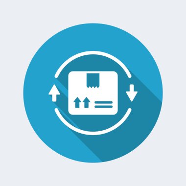 Sabit teslimat hizmeti 24/7 simgesi