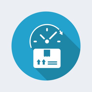 Sabit teslimat hizmeti 24/7 simgesi