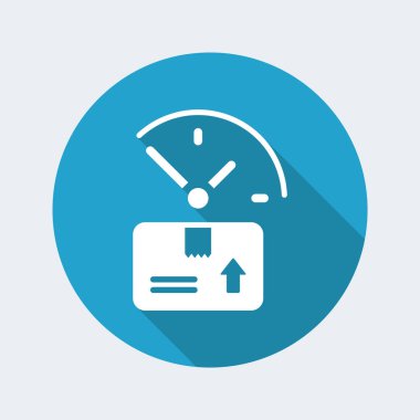 Sabit teslimat hizmeti 24/7 simgesi