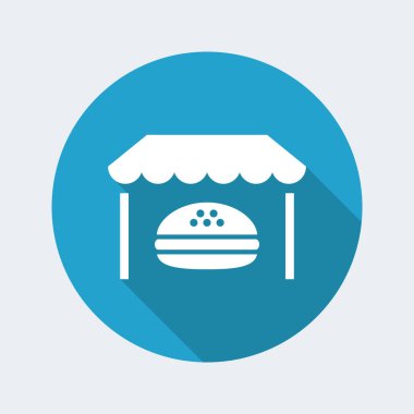 Fast-foood sabit hizmet simgesi