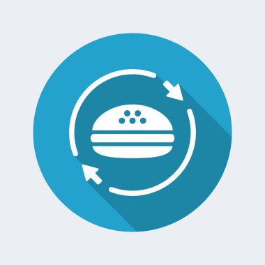 Fast-foood sabit hizmet simgesi