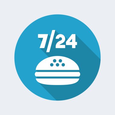 Fast-foood sabit hizmet simgesi