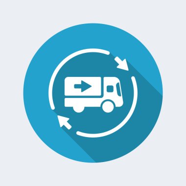 Teslimat hizmeti 24/7 simgesi