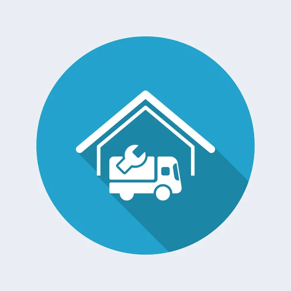 Truck assistance center icon — Stock Vector