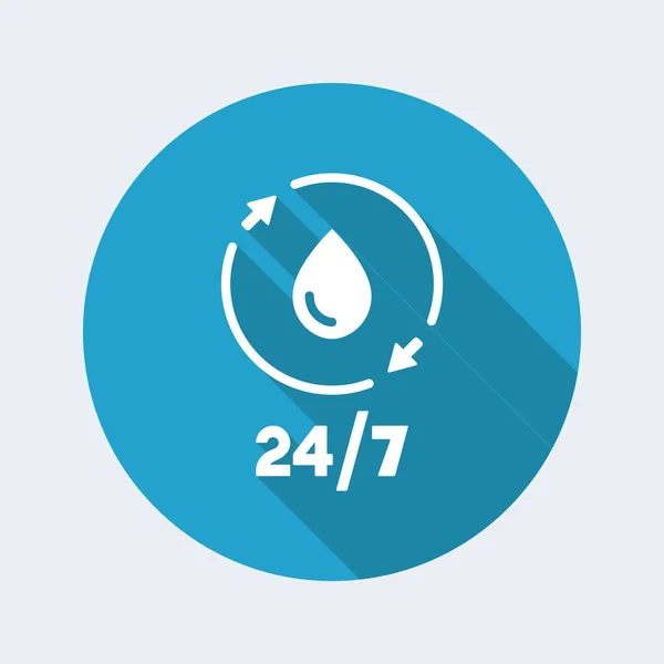 Stadig vatten tjänster ikon — Stock vektor
