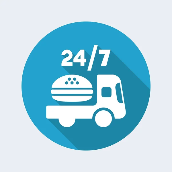 Fast-food delivery service icon — Stock Vector