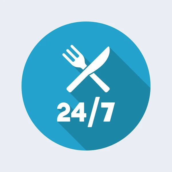 Icono de servicios de comida en línea — Vector de stock