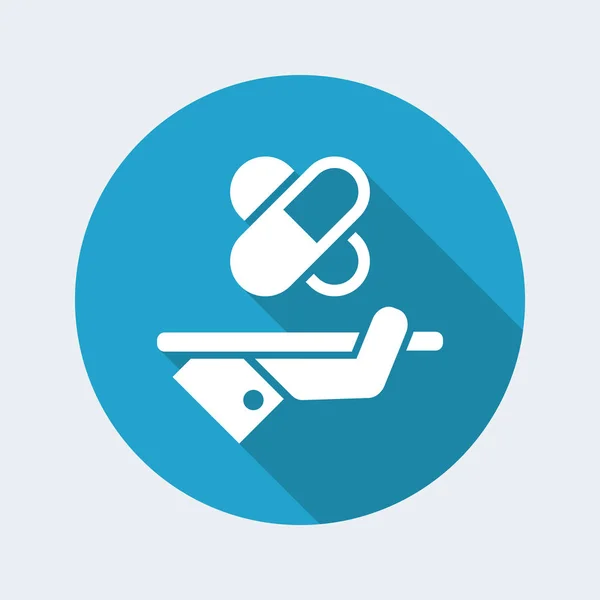 Pharma diensten - web pictogram — Stockvector