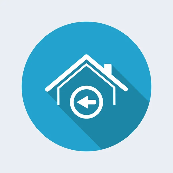Home direction concept icon — Stock Vector