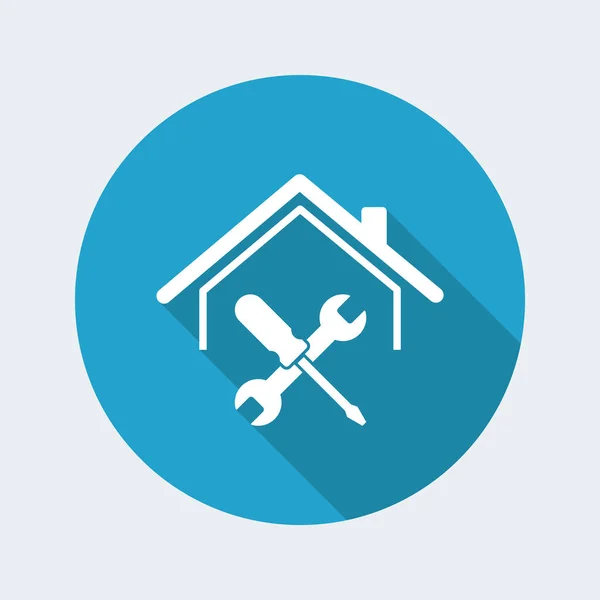 Ikona usługi naprawy House — Wektor stockowy