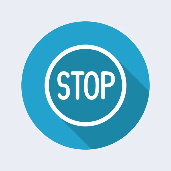 Stop concept pictogram — Stockvector