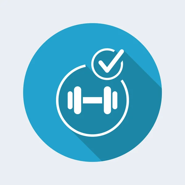 Gym workout  icon — Stock Vector