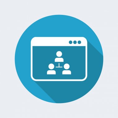 Dijital ağ web simgesi