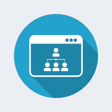 Dijital ağ web simgesi