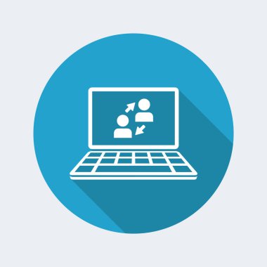 Dijital ağ web simgesi