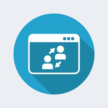 Dijital ağ web simgesi