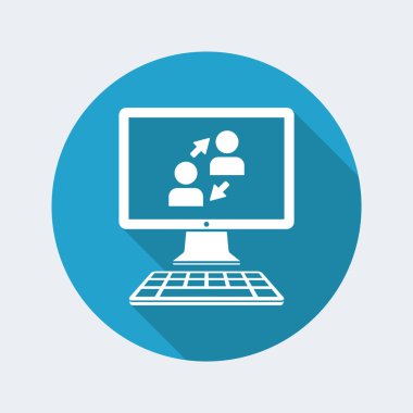 Dijital ağ web simgesi