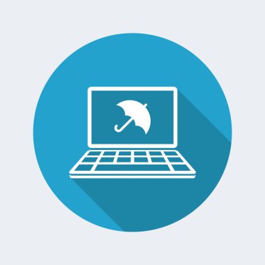 Bilgisayar koruma web simgesi