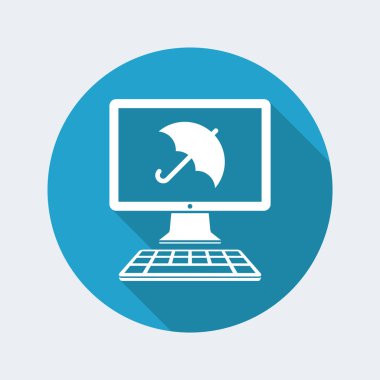 Bilgisayar koruma web simgesi