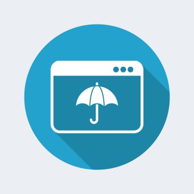 Bilgisayar koruma web simgesi