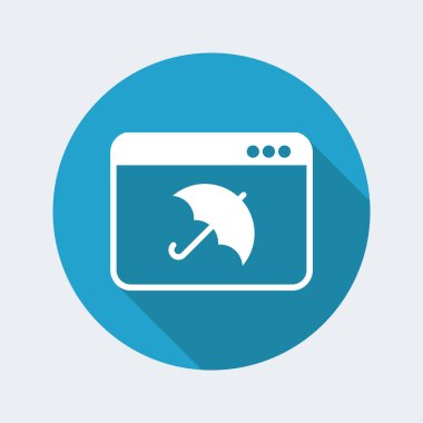 Bilgisayar koruma web simgesi