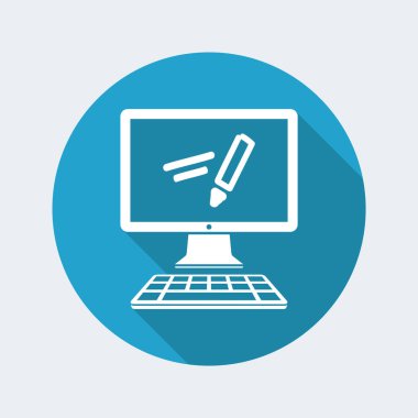 Uygulama için el yazısı simgesi