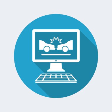 Araba kazasında uygulama simgesi