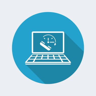 Tam zamanlı online arama hizmetleri simgesi