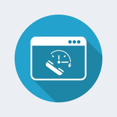 Tam zamanlı online arama hizmetleri simgesi