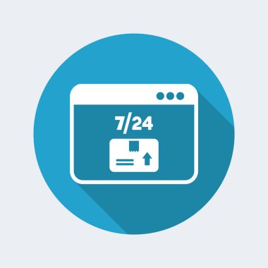 Teslimat Servisi 7/24 simgesini