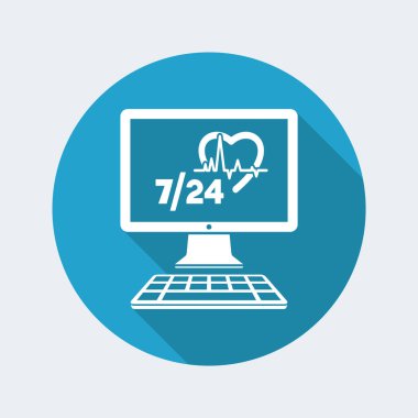 7/24 online tıbbi yardım simgesi