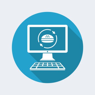 Online fast food service simgesini