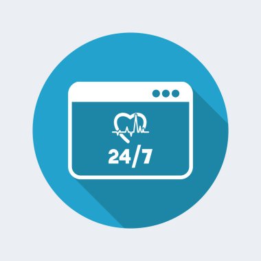 Online tıbbi hizmet simgesi