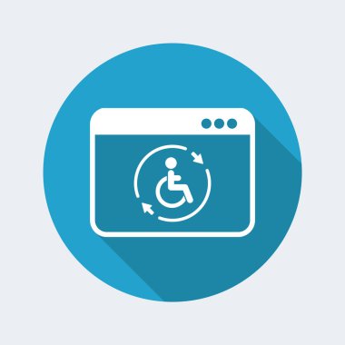 Handikap tam yardım online simgesi