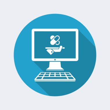 Eczane online hizmet simgesi