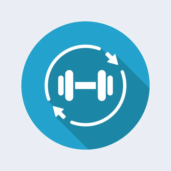 Gym cvičení ikona — Stockový vektor
