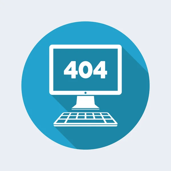 Fout 404 pictogram — Stockvector