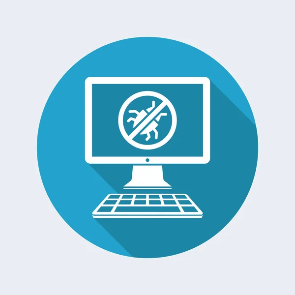 Icona del software antivirus — Vettoriale Stock