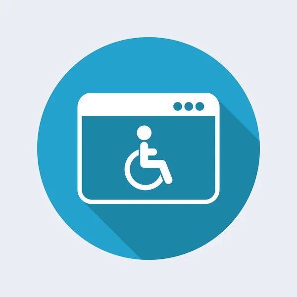 Behinderte Bewerbungssymbole — Stockvektor