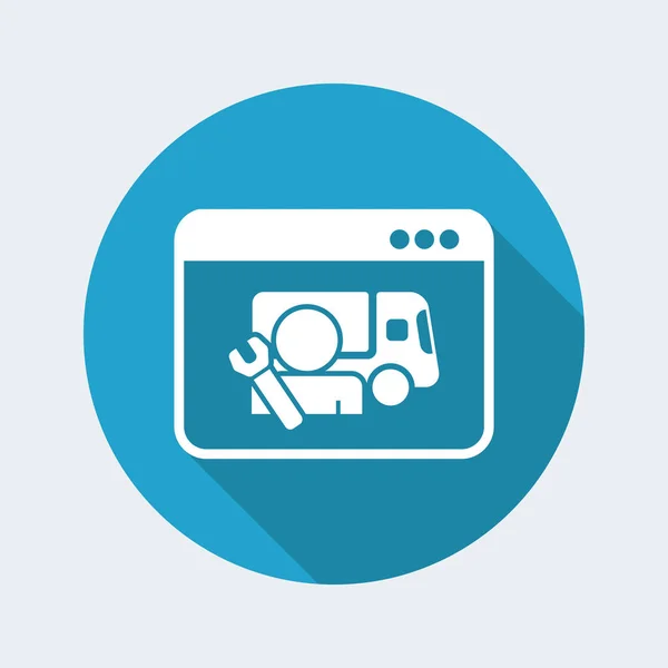 Servizio web di assistenza camion — Vettoriale Stock