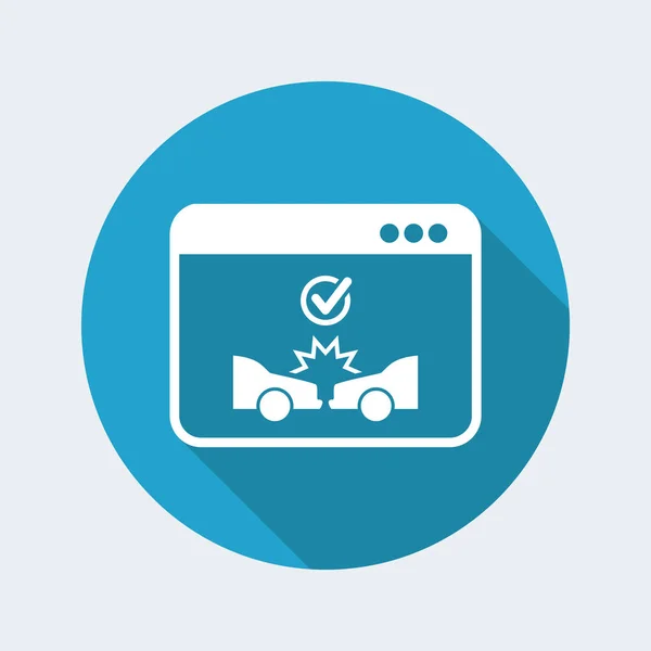 Usługi online ubezpieczenia samochodu — Wektor stockowy
