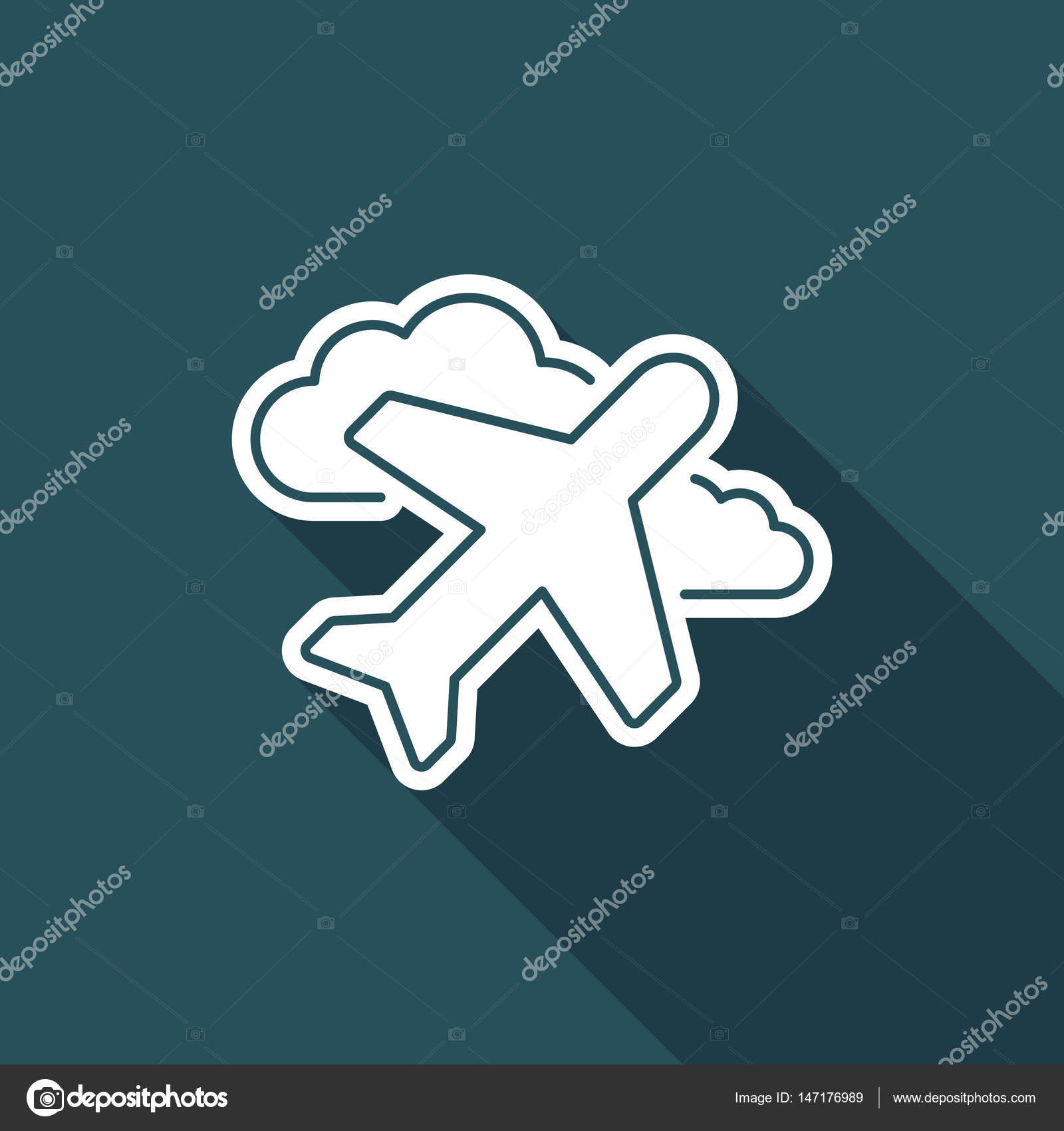 フラット飛行機アイコン ストックベクター C Myvector フラット飛行機アイコン ストックベクター C Myvector