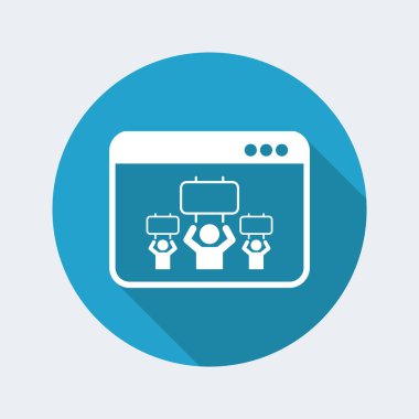 Göstericiler simgesi tezahürü