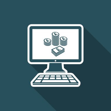 Pound Sterling simgesi yığını