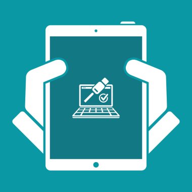 USB bağlantısı - düz kontrol en az simgesi