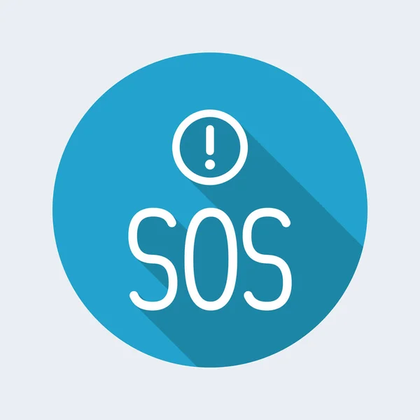 SOS web pictogram — Stockvector